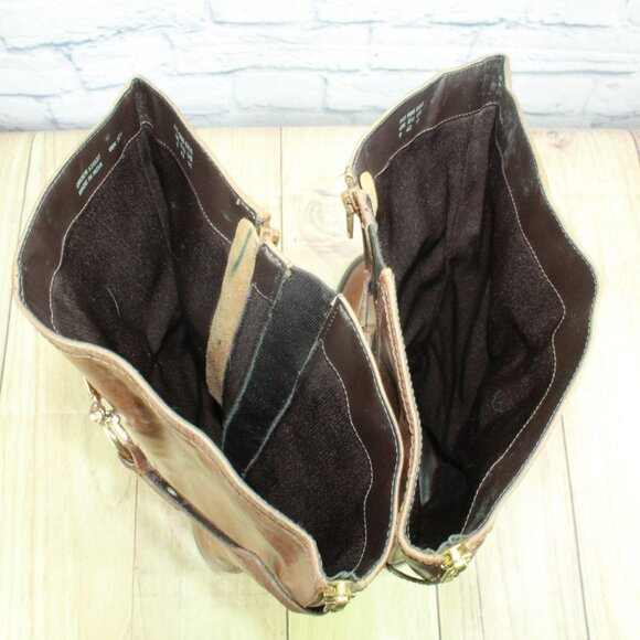 *Unknown Brown Leather Back Zip Knee High Riding Boots Size 11EEE - Picture 7 of 14